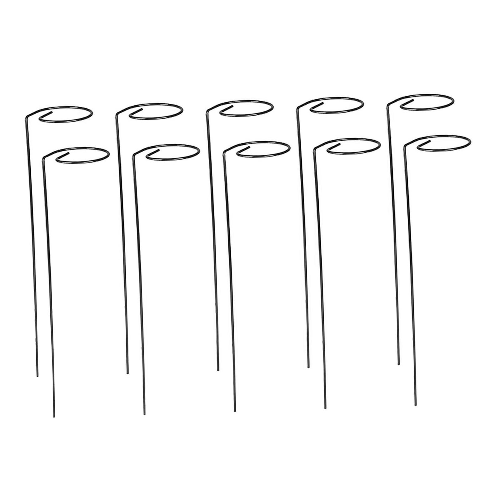 Zxpjkyu Climbing Plant Stakes Plant Support Towers Supplies Space Saving Easy to Install Straight 10pcs