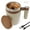Brown, variant on Wekvgz Self Stirring Coffee Mug with Temperature Display 400ml Self Mixing Coffee Cup Nonslip Magnetic Stirring Mug Portable Stirring Coffee Mug Self Stirring Cup for Home Office