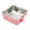 Pink, variant on Pet Hanging Bowl for Crates, Ongmies Crate Dog Bowl, 2 in 1 Small Dog Bowl Puppy Removable Stainless Rabbit Cat Feeder Food Water Bowls for Small Animals