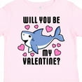 thumbnail image 4 of Inktastic Will You Be My Valentine with Cute Shark and Hearts Boys or Girls Toddler T-Shirt, 4 of 5