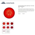 thumbnail image 6 of (2) 4" Round Red LED Turbine Turn Signal Light Red Lens Truck Trailer RV, 6 of 6