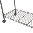 thumbnail image 4 of Ktaxon Portable 2 Tier Layer Metal Rolling Mobile File Cart 24 x 16 x 28" Black, 4 of 4