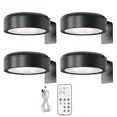 thumbnail image 1 of Lampe Murale Sans Fil avec Télécommande Dimmable Alimentée par Batterie Réglable 13 Couleurs RGB - Noir Parfait, 1 of 5