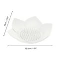 thumbnail image 4 of Unique Bargains 1 Pc Waterproof Soap Holder Flower White Soap Holder for Bathroom 5.31"x5.12"x1.38", 4 of 6