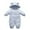 X1Light blue, variant on Insulated Winter Snowsuit for Boys with Detachable Hood All Weather Outdoor Play Gear Size:0-3 Months