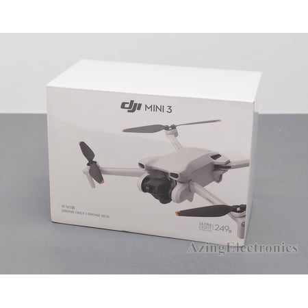 DJI Mini 3 (Drone Only) – Lightweight and Foldable Mini Camera Drone with 4K HDR Video, 38-min Flight Time, True Vertical Shooting, and Intelligent Features. (Remote Controller Sold Separately)