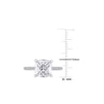 thumbnail image 3 of 3.50 Carat (Ctw) Lab-Created Moissanite Solitaire Engagement Ring 14K White Gold for Women, 3 of 5