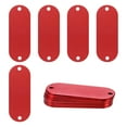 thumbnail image 1 of Uxcell Paquete de 15 Etiquetas en Blanco para Perros, 2" x 0.75" x 0.04" Etiquetas de Estampado de Metal, Etiquetas de Aluminio para Grabado/Manualidades [Rojo], 1 of 1