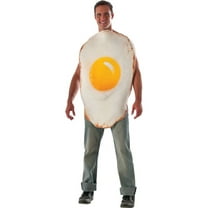 Unisex Flat-Fried Egg Costume