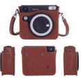 thumbnail image 2 of Étui de Protection Instantané Compatible avec Fujifilm Instax Square SQ40, Sac en Cuir PU Premium avec Sangle Amovible Réglable (Marron), 2 of 4