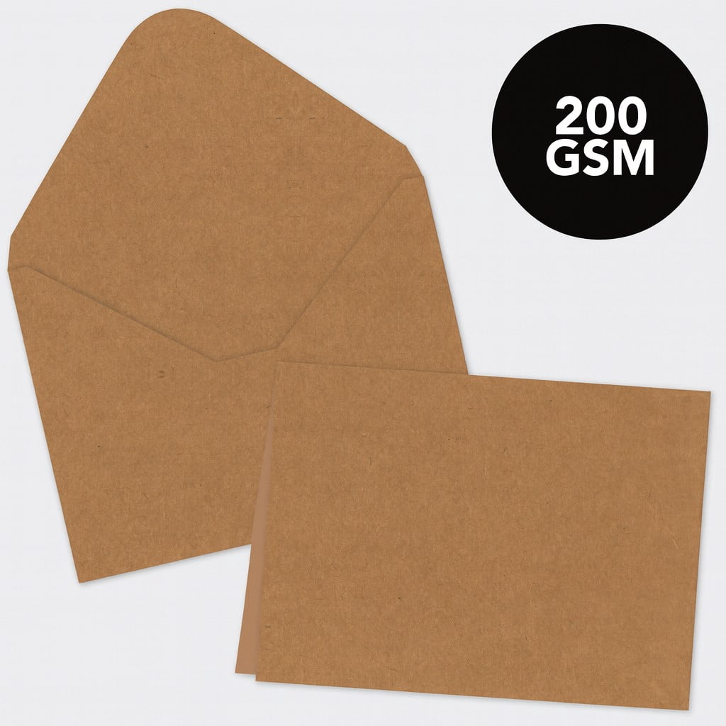 Roobee by Mara-mi Brown Kraft Cardstock, 12"x12", 200 GSM, 30 Sheets for Crafts and Scrapbooking
