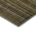 thumbnail image 3 of Addison Rugs Mayfield Premium Machine Washable Transitional Stripes Brown Rectangle Rug, 2'6" X 3'10" Machine Washable Transitional Stripes Brown Oversized Sherpa Throw Blanket, 3 of 7