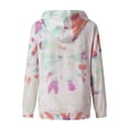 thumbnail image 4 of Women Hoodies Women Plus Size Tie-Dye Printed Gradient Pullover Long Sleeve Sweatshirt Top, 4 of 5