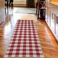 thumbnail image 2 of Plaid Decorative Rug, Lumberjack Fashion Buffalo Checks Pattern Retro Style Grid Composition, Quality Carpet for Bedroom Dorm and Living Room, 6 Sizes, Red and White, by Ambesonne, 2 of 2