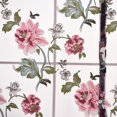 thumbnail image 4 of Liftable Boho Floral Print Sheer Roman Tie Up Valance Curtains Shades Voile Tulle Balloon Drapes for Small Kitchen Bedroom Windows, 4 of 6