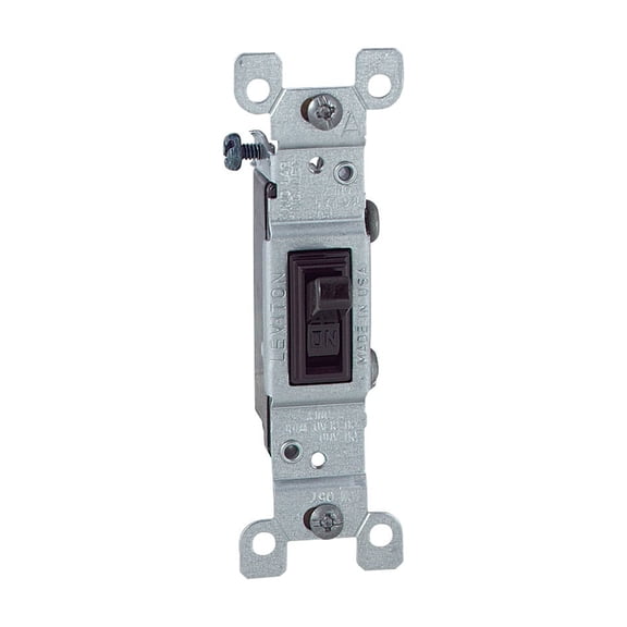 Leviton Toggle Single Pole Grounded Switch