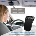 thumbnail image 6 of Sunitec Bluetooth 5.0 in Car Speakerphone with Visor Clip, Wireless Car Kit for Handsfree Talking, Motion Auto on off - BC936, 6 of 8