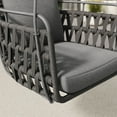 thumbnail image 2 of Modway Kaliah Powder-Coated Aluminum Frame Swing Chair in Charcoal, 2 of 9