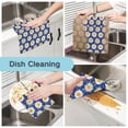 thumbnail image 2 of Yayeee 6 Pack Kitchen Dish Cloths Set for Washing Soft Drying Absorbent Microfiber Towels, Elegant Daisy Pattern, 2 of 9