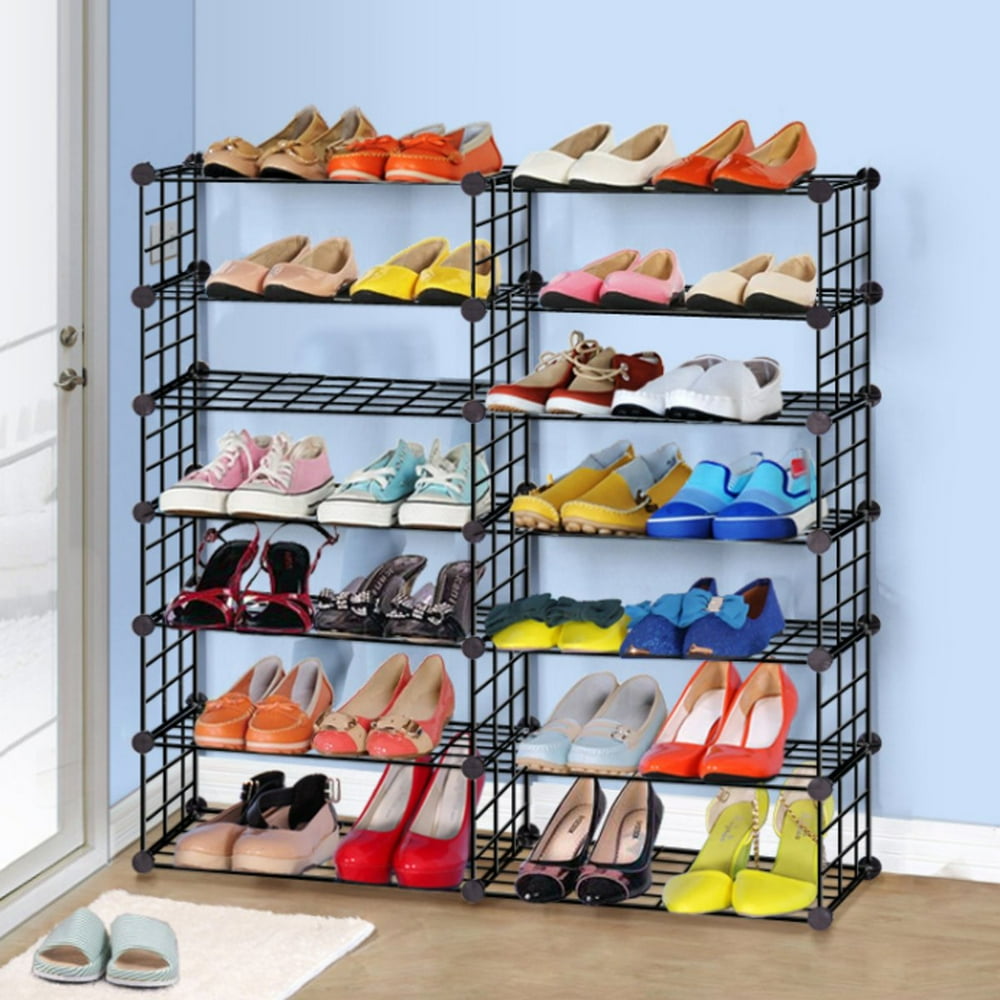 3/4/5/6/7/8 Tier Stackable Shoe Rack Organizer Shelves