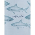 thumbnail image 4 of Carter's Child of Mine Baby Boys Shark Bodysuit, 3-Pack, Preemie-18 Months, 4 of 6