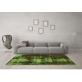 thumbnail image 3 of Ahgly Company Indoor Rectangle Abstract Green Modern Area Rugs, 8' x 10', 3 of 4
