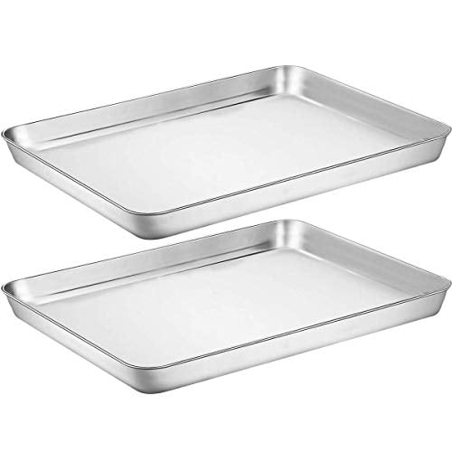 Baking Sheet Rack Set Umite Chef Stainless Steel 16" x 12" x 1" Cookie Pans 