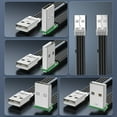 thumbnail image 3 of Necvior USB TypeA To TypeA 2 Male USB2.0 Extension Cable for Radiators Hard Disk Webcom Camera USB A Extenders Data Cord, 3 of 8
