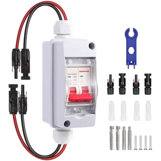 VEVOR DC Miniature Circuit Breaker 63A 1000V – IP65 Solar Disconnect Switch With Overvoltage Protection For PV Systems