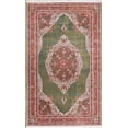 thumbnail image 1 of Floral Medallion Distressed Oriental Green Area Rug, 1 of 5