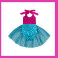 thumbnail image 2 of Mermaid Romper for Girls Toddler 12M to 2T, 2 of 4