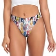 thumbnail image 1 of Balery Colourful Horses Tangas de Algodón para Mujer con Estampado – Ropa Interior Sexy, Transpirable, G-string-X-Small, 1 of 6