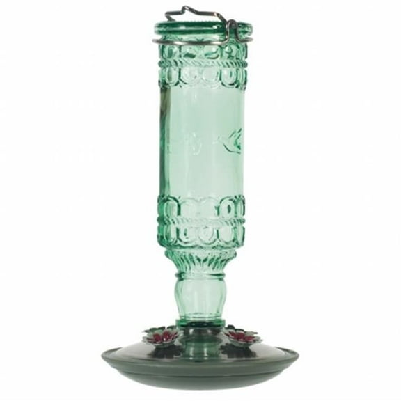 Opus Avant Hummingbird Green Antique Bottle Feeder