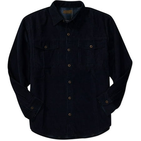 Faded Glory - Faded Glory - Men's Flannel-Lined Corduroy Shirt ...