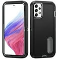 thumbnail image 6 of For Apple iPhone 14 Plus 6.7" Hybrid 3 Layers Hard 3in1 Shockproof with Kickstand Heavy Duty TPU Rubber Anti-Drop Cover ,Xpm Phone Case [ Black ], 6 of 8