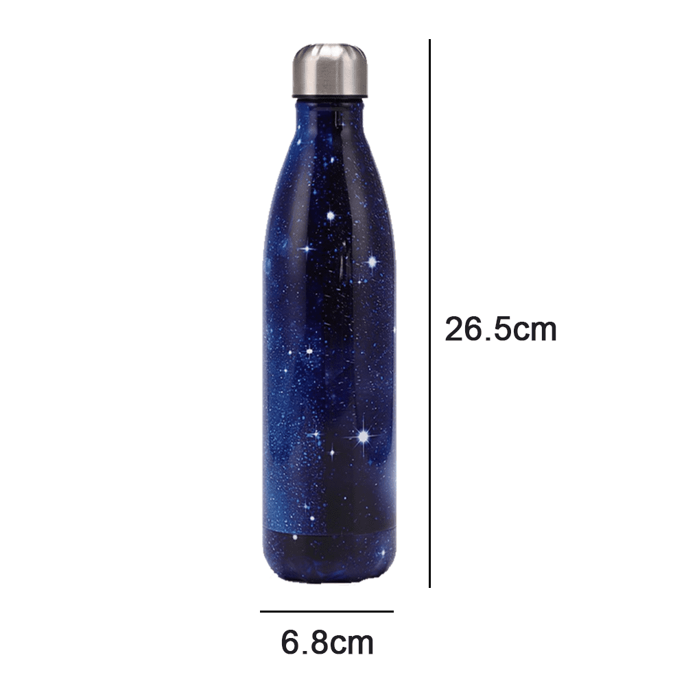 Rivers Edge Products Insulated Metal Water Bottle, Stainless Steel Thermal  Vacuum Flask, Unique Bullet Tumbler for Hiking, Traveling, or Workout, 34
