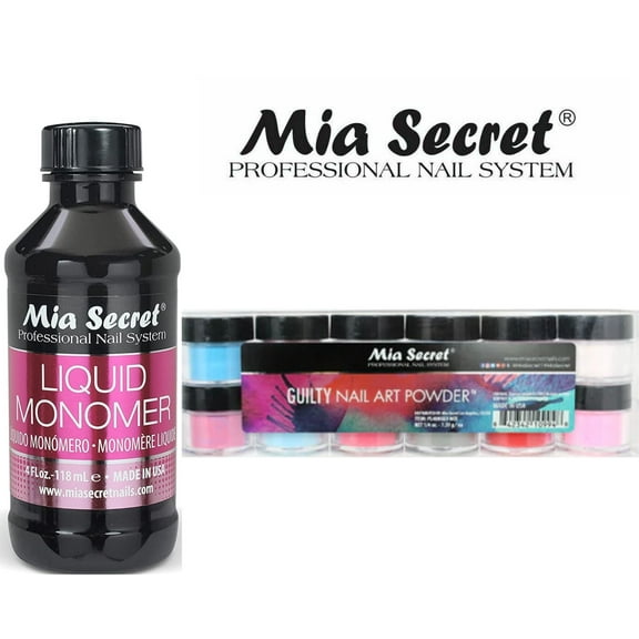 Mia Secret - Monomer 4 oz   Guilty 12 Colors Set