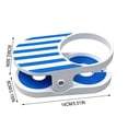 thumbnail image 4 of Clip‑On Stripe Drink Holder, Portable Adjustable Cup Holder - Secure Your Beverage Anywhere, Indoor Outdoor Universal Drink Organizer for Pool Balcony Chair Desk Beach Lounge, 4 of 9