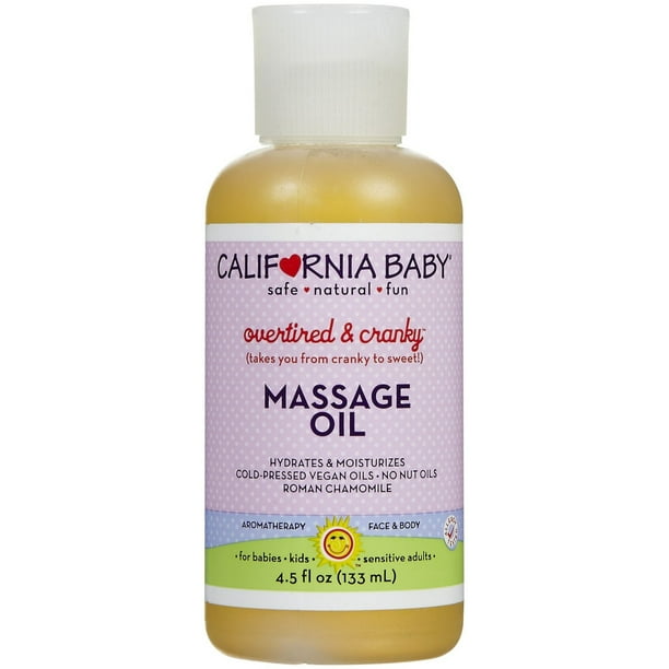 California Baby Huile de Massage Grincheuse Surchargée - 4.5 Once