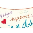 thumbnail image 2 of Friends Blue Embroidered Pillow, 16" x 16", 2 of 4