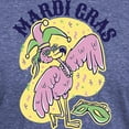 thumbnail image 3 of CafePress - Mardi Gras Flamingo T Shirt - Mens Tri-blend T-Shirt, 3 of 4