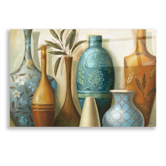 Epic Art 'Blue Morocco' by Lisa Audit, Acrylic Glass Wall Art, 24"x16"