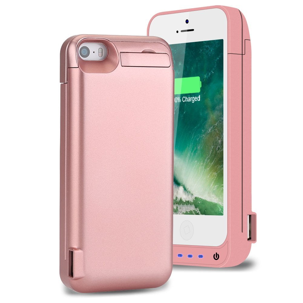 iPhone 5 / 5S / 5C / SE Battery Case , AexPower Upgraded 4800mah