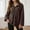 Coffee, variant on Fleece Jacket for Women Oversized Zip Up Sherpa Solid Color Jackets 2025 Fashion Fall Winter Warm Outwear