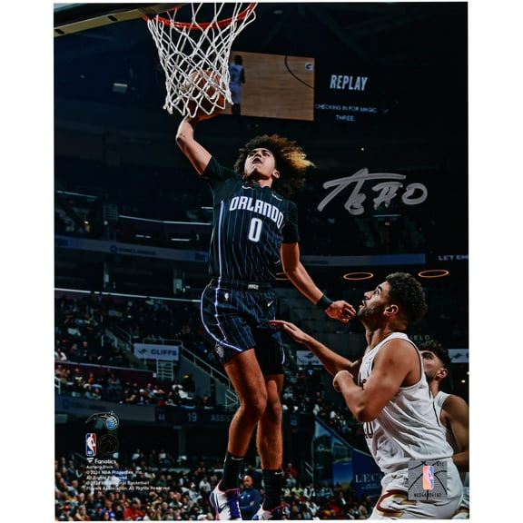 Anthony Black Orlando Magic Autographed 8" x 10" Dunk vs. Cleveland Cavaliers Photograph - Fanatics Authentic Certified