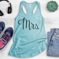 thumbnail image 2 of Mrs Tank Top, Ladies Racerback Tank Top, Wife Tank, Engaged Tank, Engagement Tank, Wedding Tank, Cancun, Small, 2 of 3