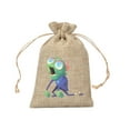 thumbnail image 1 of Huanglei Halloween Glow In The Dark Drawstring Bag Linen Storage Pouch For Candy Jewelry Perfume Trick Or Party, 1 of 6