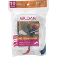 thumbnail image 3 of Gildan Ladies NoShow Comfort Toe Socks 10-pack, 3 of 3