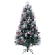 thumbnail image 3 of Costway Árbol de Navidad artificial flocado de 180 cm con 220 puntas de ramas y agujas de pino, 3 of 5