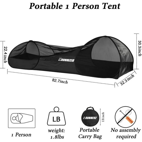 Single Person Pop Up Tent, 1 Person Mosquito Net Tent